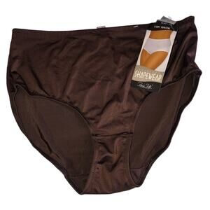 Rene Rofe Panty Size 9 Shapewear Light Control Brown Style 14352X NEW